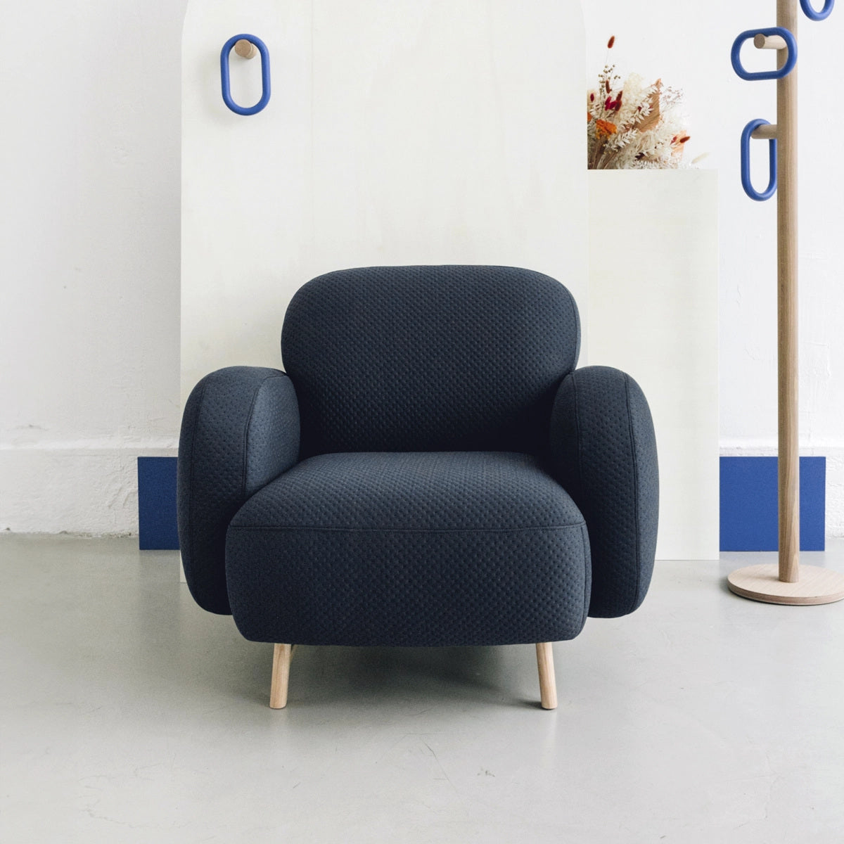 auguste fauteuil bleu cobalt 6