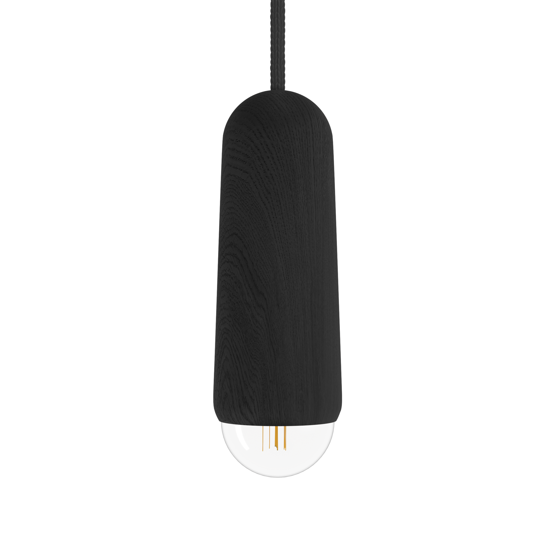 luce suspension s long chene teinte noir 1