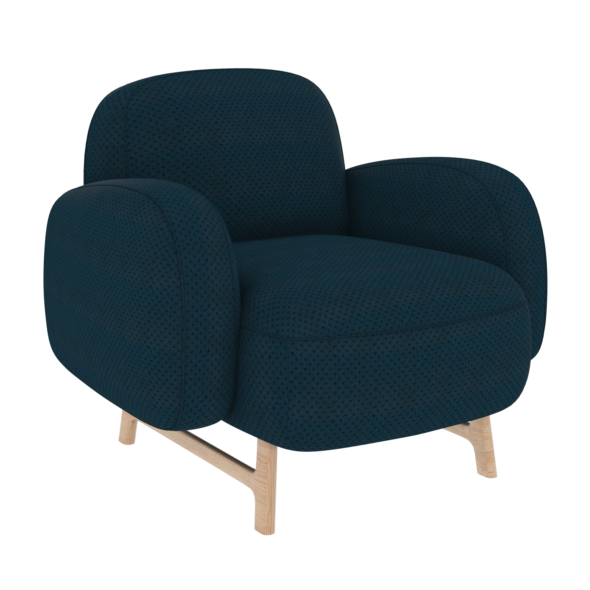 auguste fauteuil bleu cobalt 1