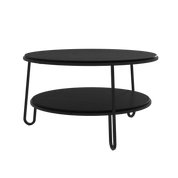 eugenie table basse 70 chene teinte noir noir mat 1