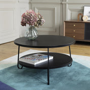 eugenie table basse 70 chene teinte noir noir mat 4