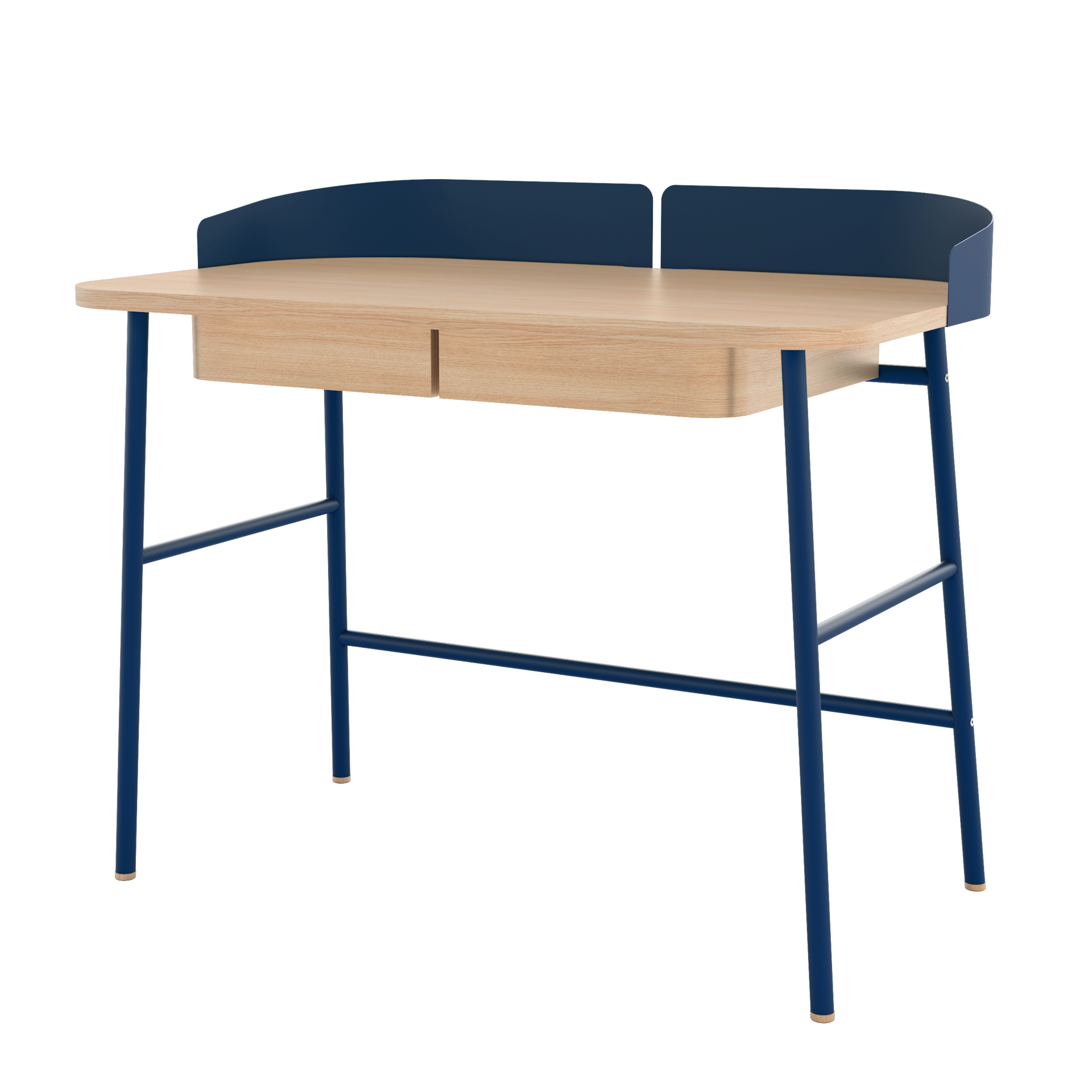 victor bureau chene bleu mat 1