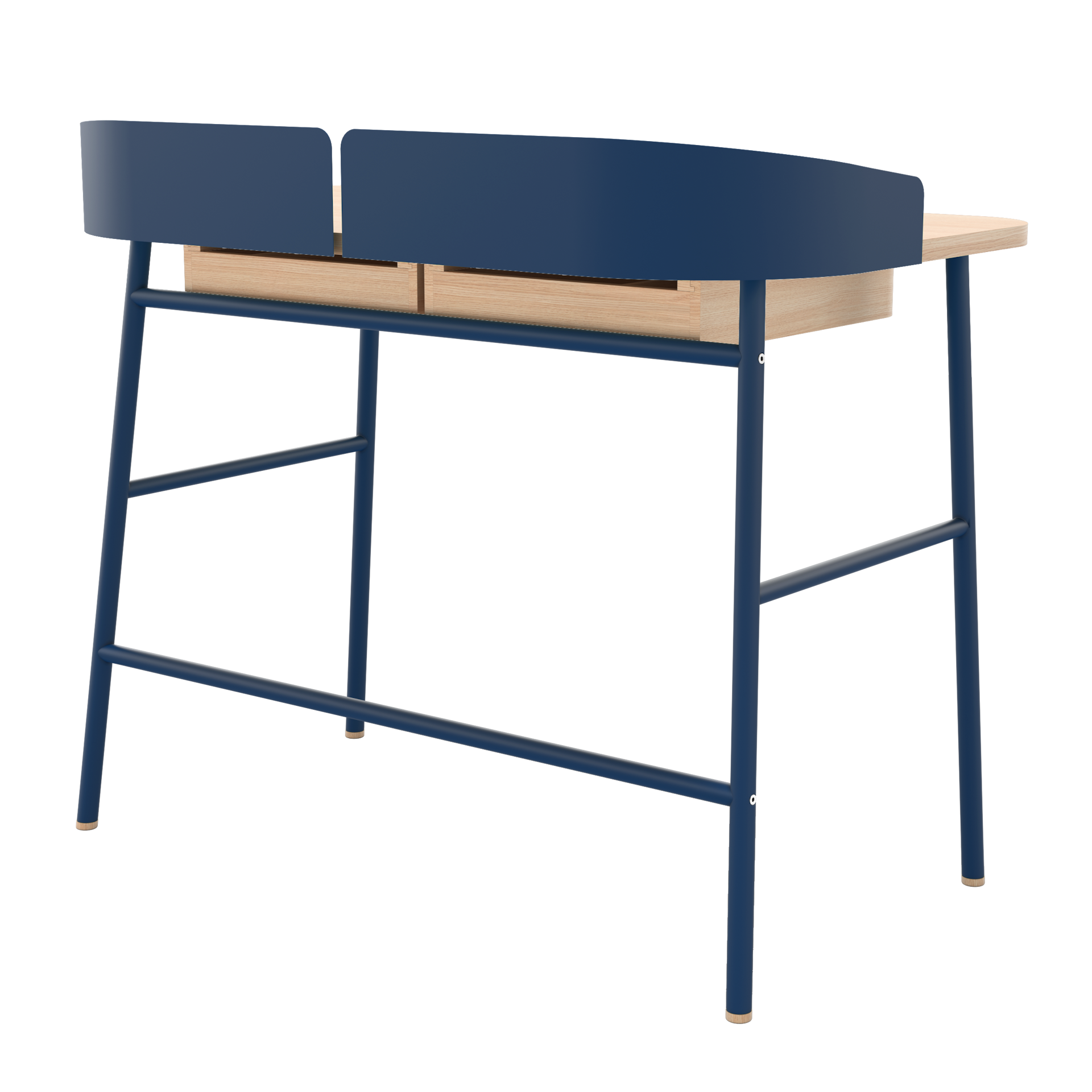 victor bureau chene bleu mat 2